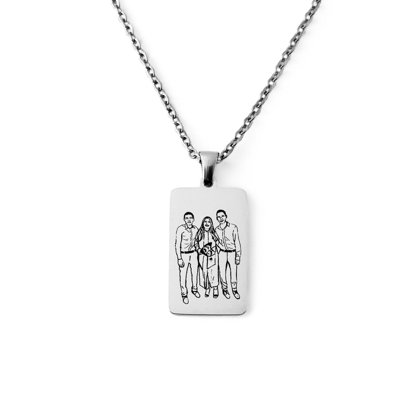 Collar personalizado con imagen - Cuadrado - Para Mamá.