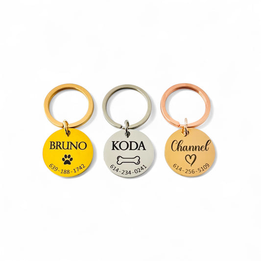 Placas para mascotas personalizadas - Circular.