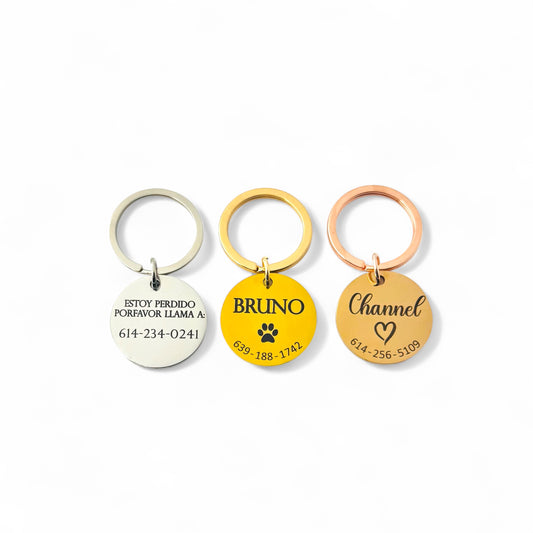 Placas para mascotas personalizadas - Circular.